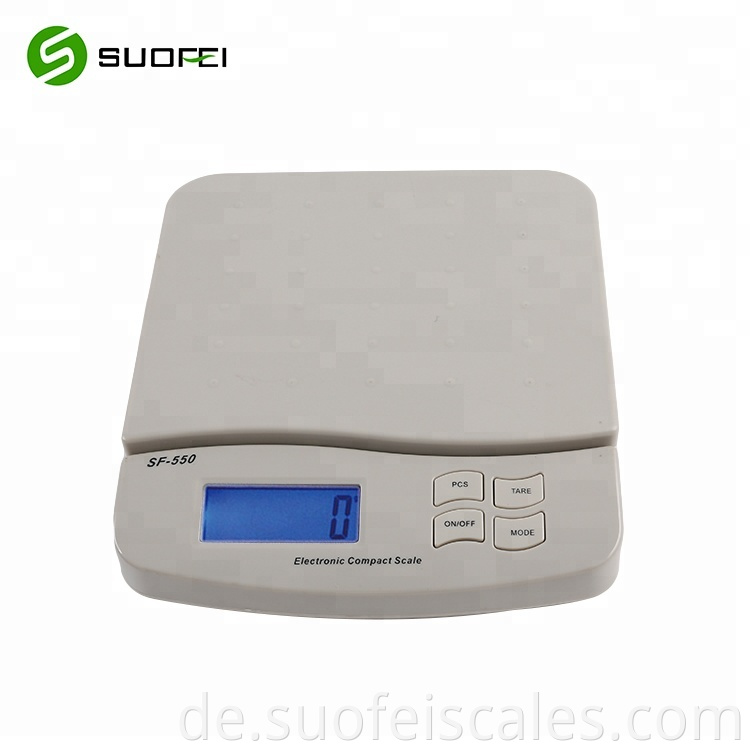 Suofei SF-550 Heiß verkauft kleines elektrisches digitales Küchenpaket wie eine Postskala